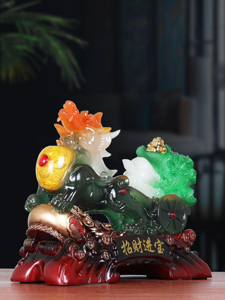 フィギュア彫刻 Feng Shui Statue Pi Xiu置物、セラミック彫刻家の装飾
