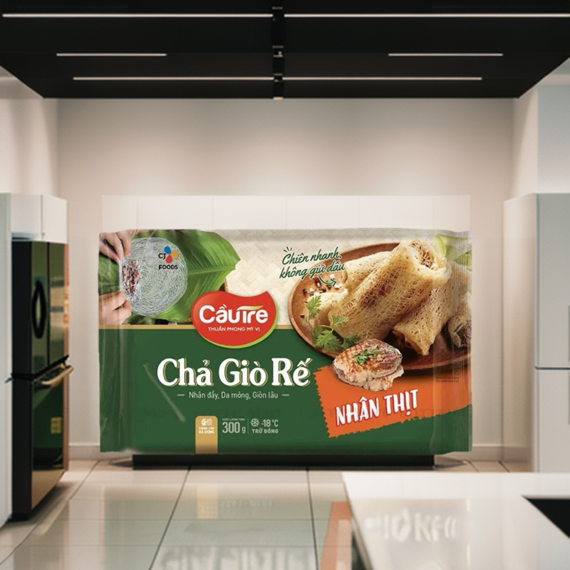 [ SHIP HOẢ TỐC HCM 2H ] Chả giò rế nhân thịt Cầu Tre 300g