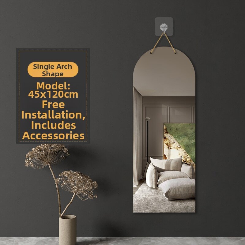 NIANSANLI | Self-Adhesive Soft Acrylic Full Length Mirror