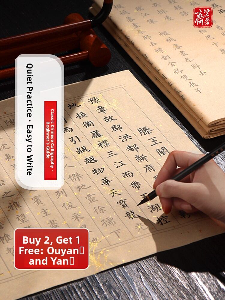 Adult Calligraphy Practice Book - Xing Kai Character Pen Control