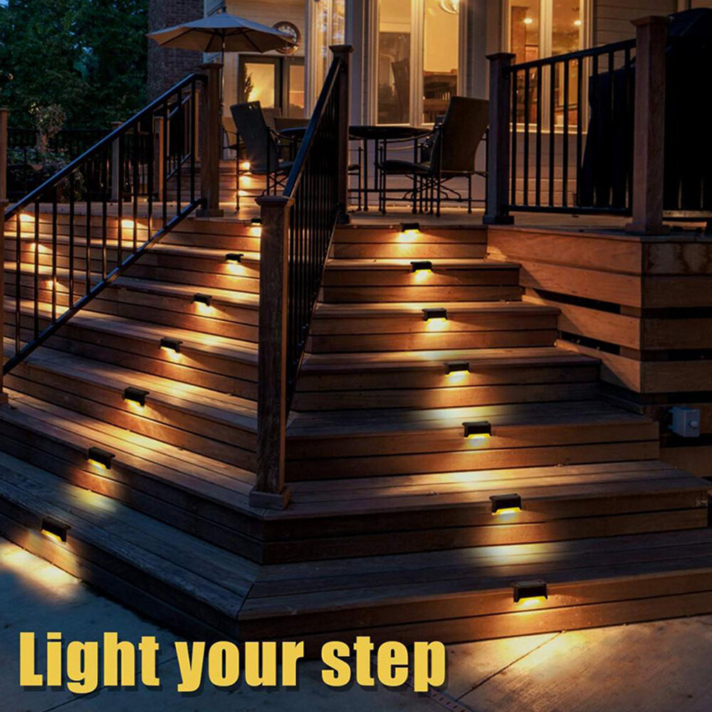 solar powered deck stair lights