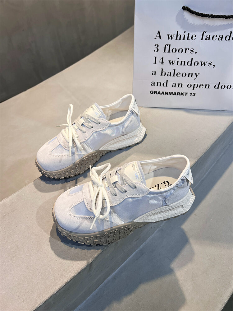 Elevated Thick Bottom Agan De Xin Shoes Women's Ballet Dance Canvas Sneakers Sport Casual Board Shoes Fashionable Leisure · v7