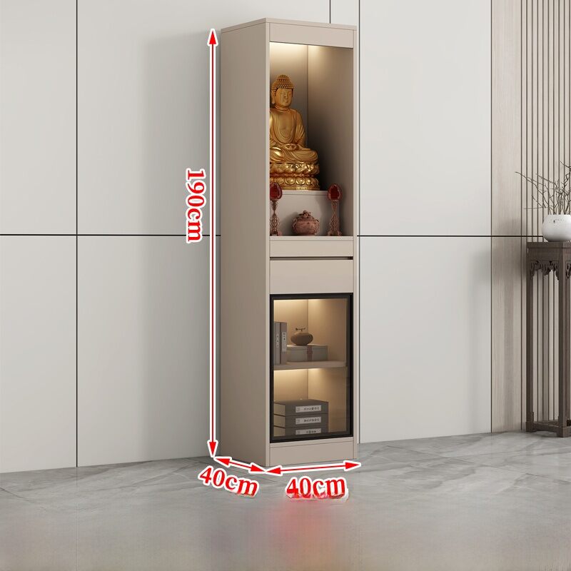 Modern Home Living Room Buddha Niche Altar Table God Image Wealth Deity Offering Table Cabinet Furniture Customizable