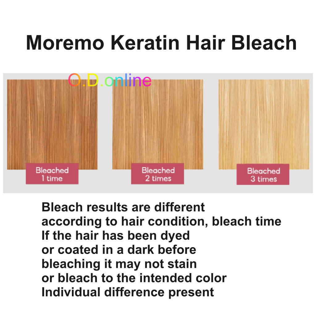 Moremo Keratin Hair Bleach, Keratin Care + Bleaching. 