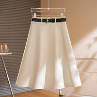 XUEFULING | Elegant A-Line Midi Skirt