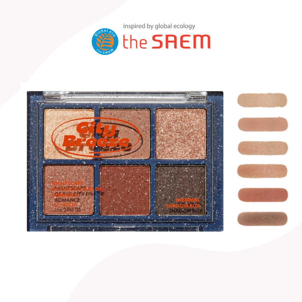 [the SAEM] Saemmul Eye Shadow Box Bear Blanket City Breeze Collection - 4.6g. 
