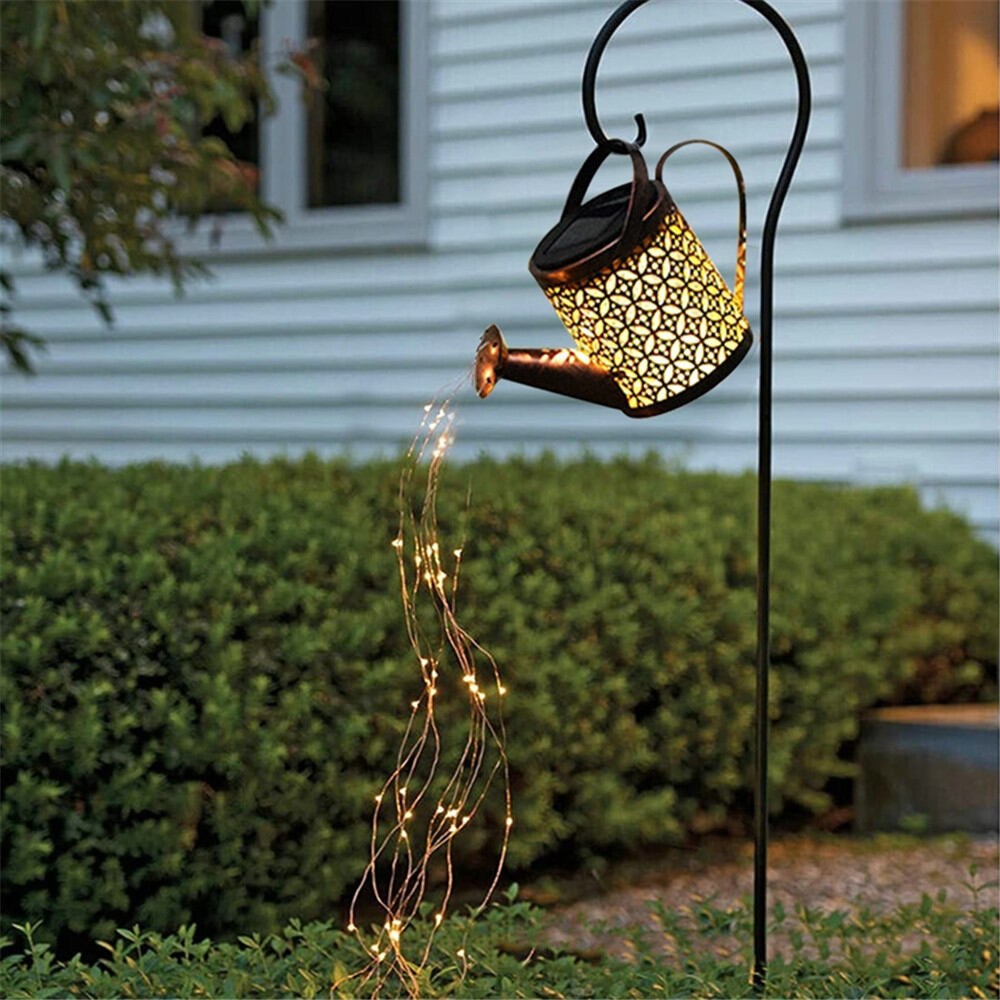 Hanging Solar Watering Can Lamp - LED Outdoor Waterproof Lantern for Villa Path Lawn & Garden Decoration