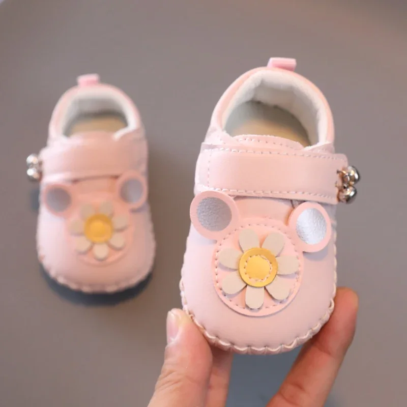 BABY'S Shoes Spring and Autumn Soft Bottom Toddler Shoes 0-1 Year Old Half 2021 Autumn Female Baby Shoes 6 to 12 Months Autumn Shoe