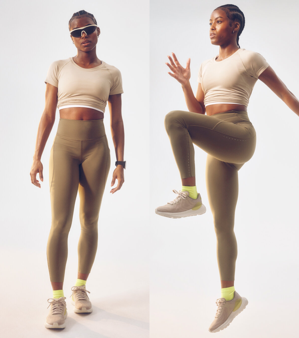 lululemon Women's Fast and Free Reflective High-Rise Crop 19" · v4