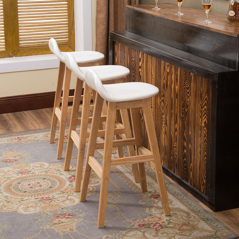 retro orange bar stools