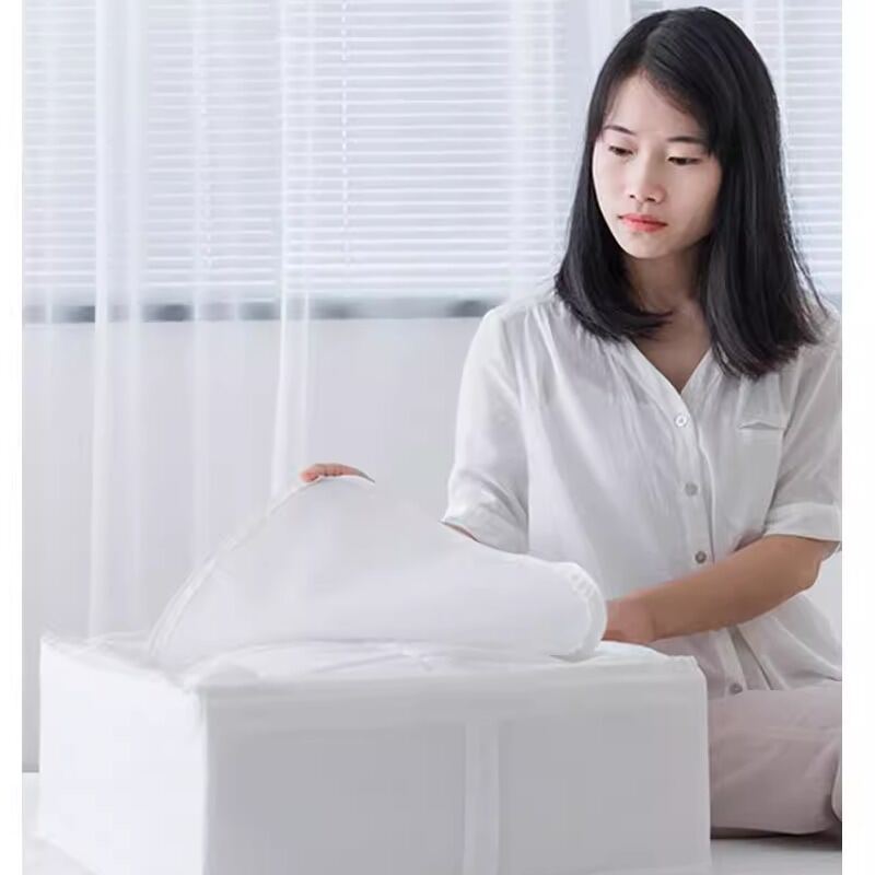 Oxford Fabric Underbed Storage Box Flat Ultra-Thin Shoe Organizer Student Dormitory Cloth Art Household Storage Container. 