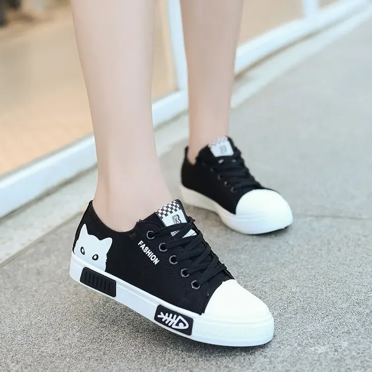 Spring and Autumn 12 Big Boy Girlish Canvas Shoes 13 Junior High School Girls' Sneakers 14 Middle School Students 16 Cloth Sports Shoes 15-Year-Old