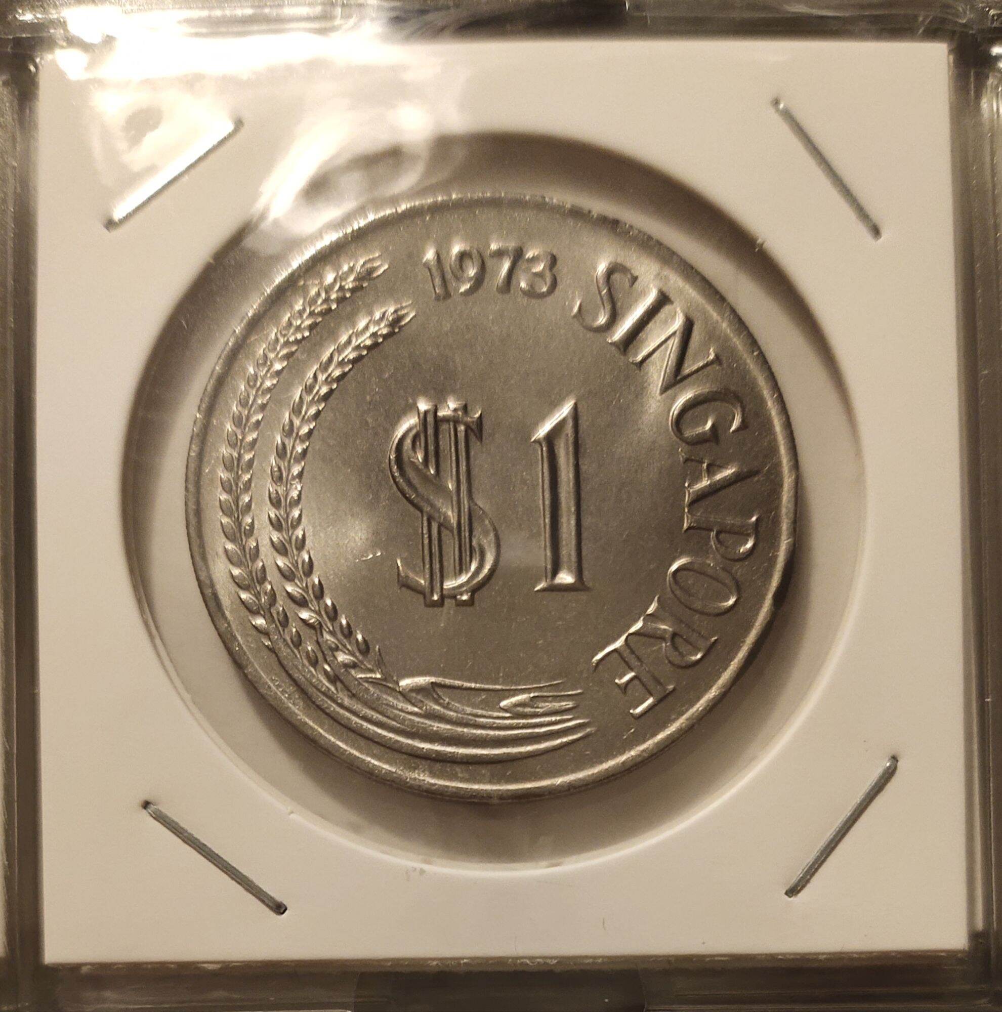 Singapore Vintage Cupronickel $1 Merlion Coins