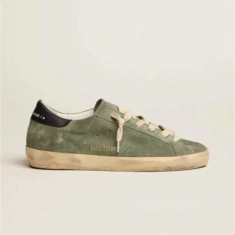 New Goose Stars Little Dirty Shoes Vintage Casual Sneakers Heightening Black Tail Green Leisure White Shoes for Young Women · v8