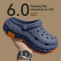 XMAW | Mens Summer Platform Toe-covering Anti-slip EVA Sandals