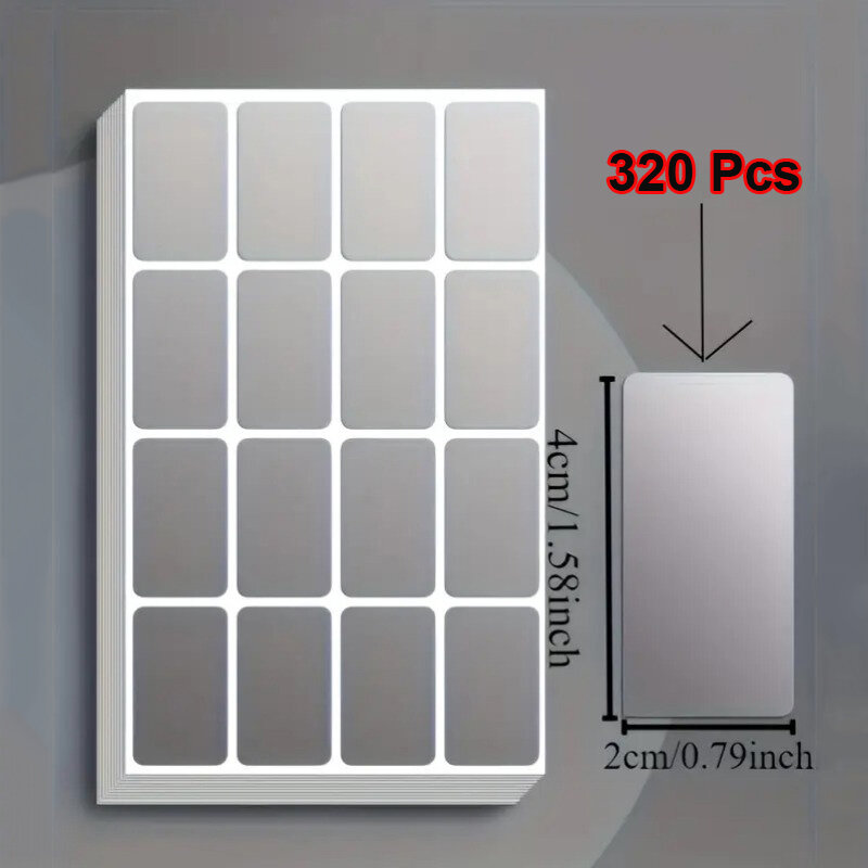 160Pcs/320Pcs Removable Waterproof Label Stickers Ideal for Organizing Office & Home Use Storage Freeze Food Design