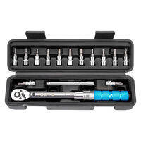 TOOPRE Universal Torque Wrench Set 1/4″ 2-24Nm Double Scale Bike Torque Wrench Motor Bicycle Maintenance Repair Kit Spanner Key