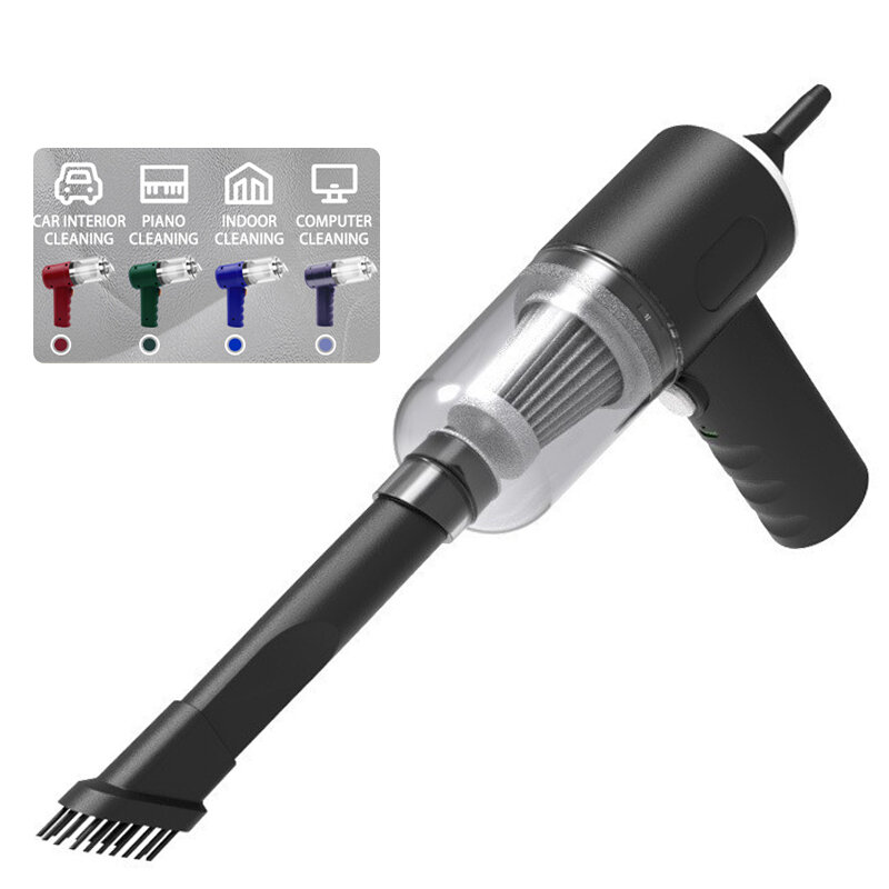 15000PA Compressed Air Dust Collector Tangan komputer tanpa kabel tenaga tinggi, vacuum cleaner mobil Hairdryer Mini portable, 0.2kg ultra light, 5-in-1 multi-function rechargeable for car/home/office/pet hair wireless dryer for computer keyboard, includi Harga 29,900 rupiah*Gratis Ongkir