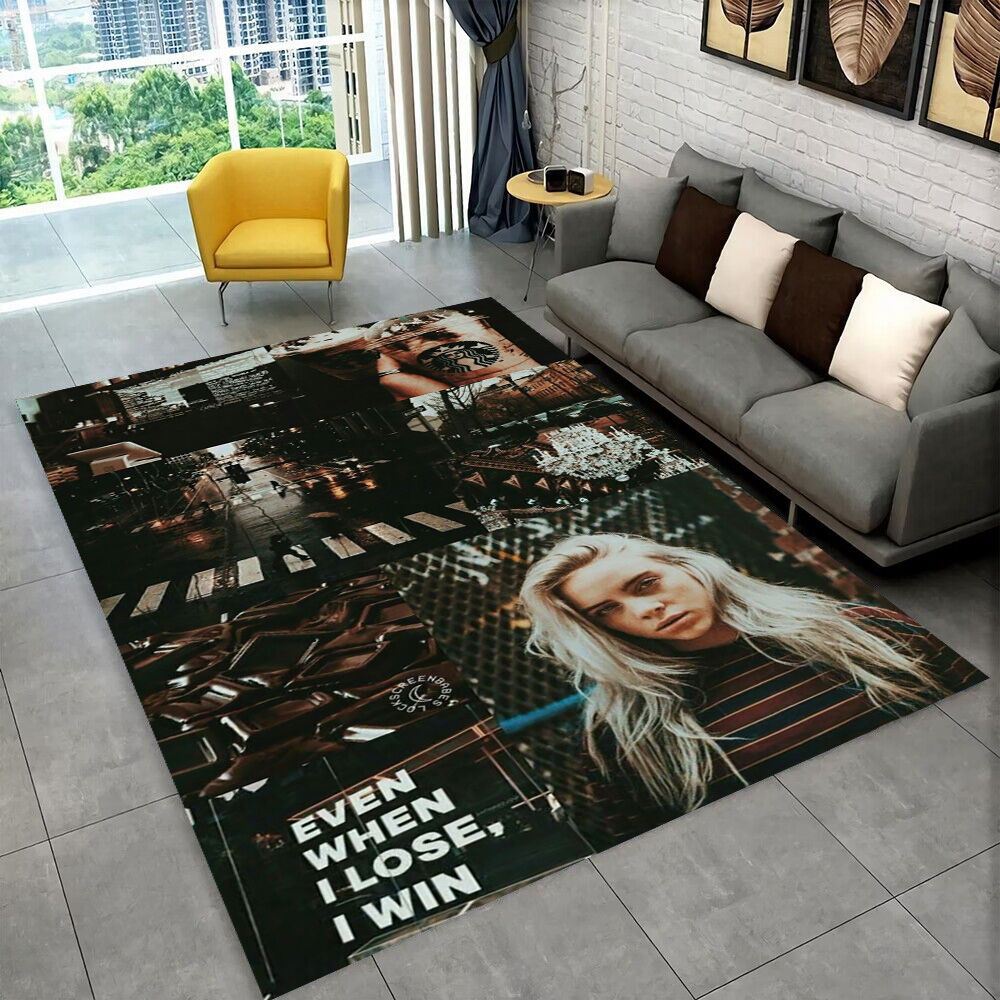 Miniso | Fashion Billie Eilish Singer Star Carpet Rug for Playroom