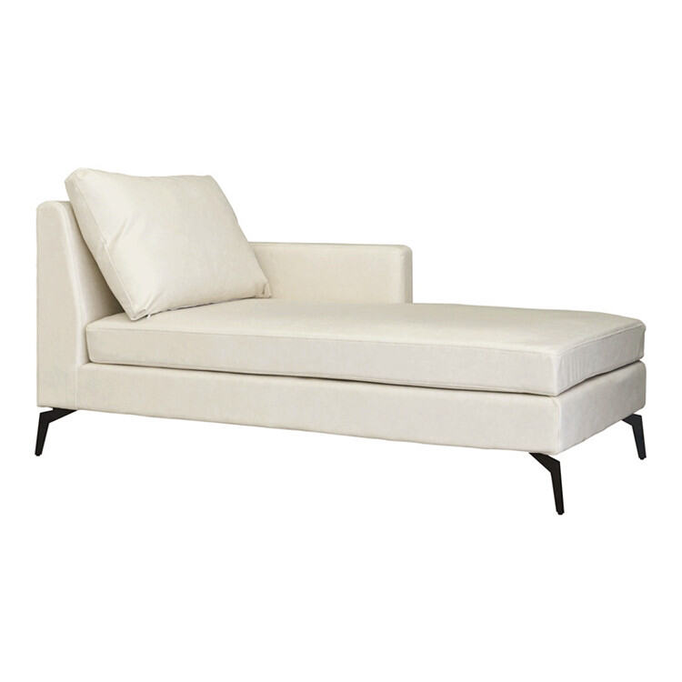 chaise white leather