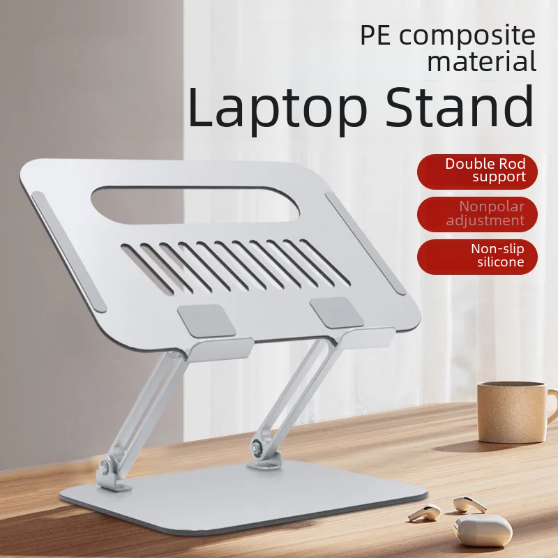 Qs2 Alloy Laptop Stand Adjustable Foldable Neck Protector Desktop Elevation Stand For Notebook