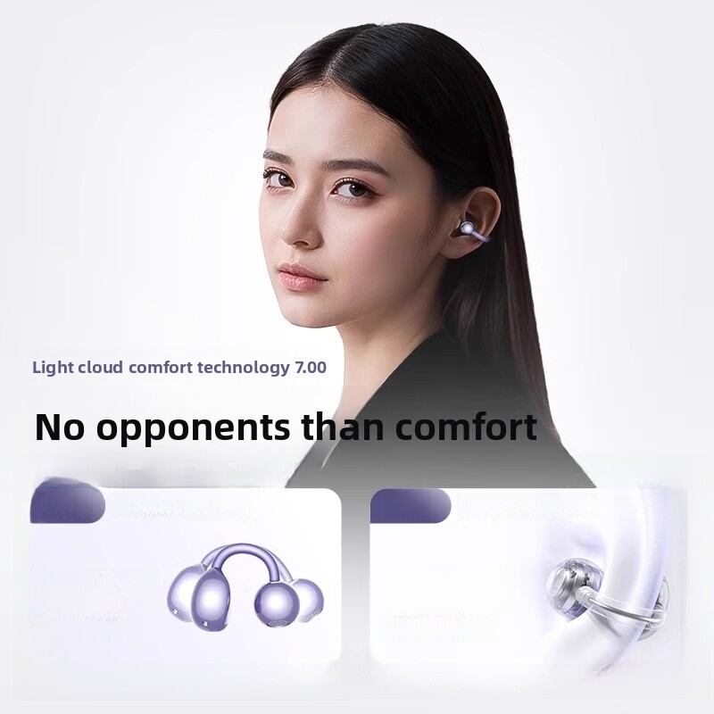 Bizoe | Wireless Bone Conduction Ear Clip Bluetooth Headphones for Running