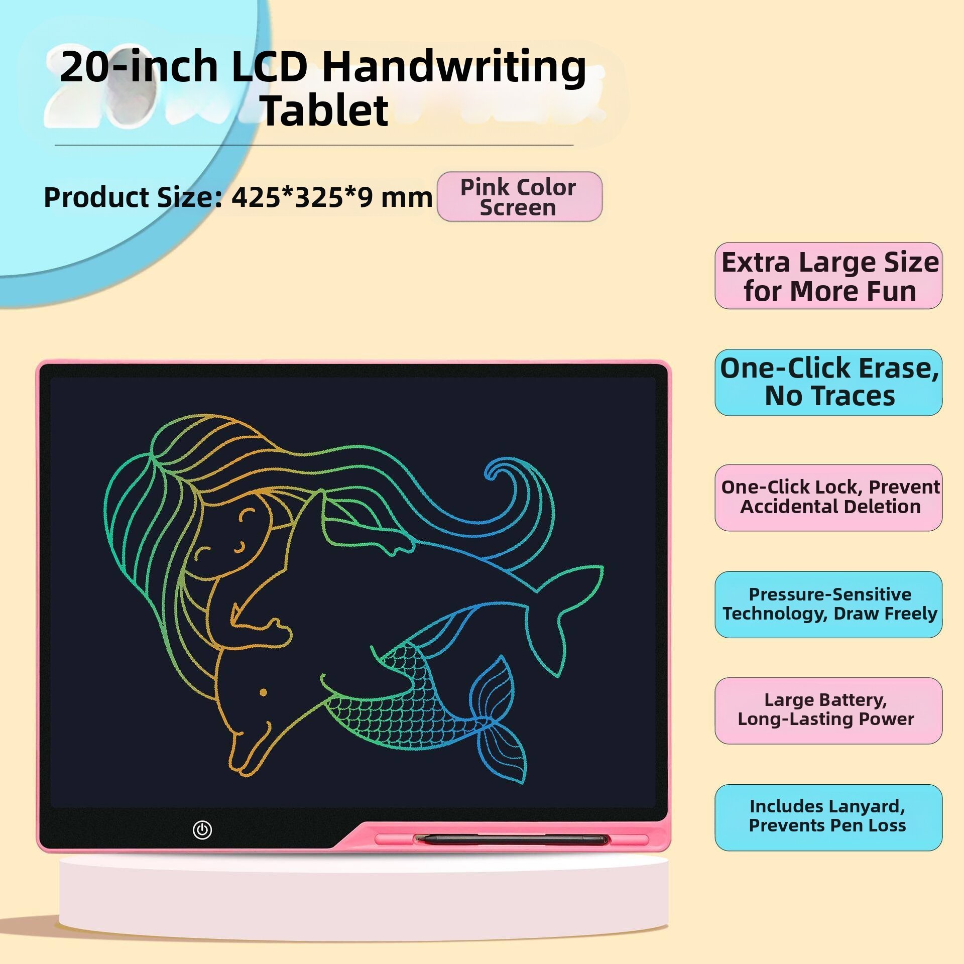 Rechargeable LCD Writing Board 20inch