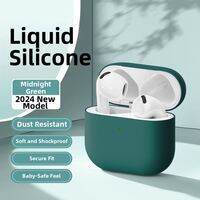 Orange shine | Soft Liquid Silicone Earphone Case for AirPods 4 and AirPods Pro 2