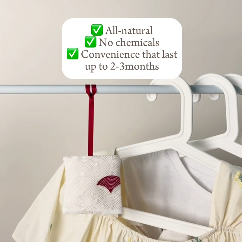 FLO Aromatic Sachet 30g - Scent Pouch for Wardrobe, Drawer, Handbag, Luggage