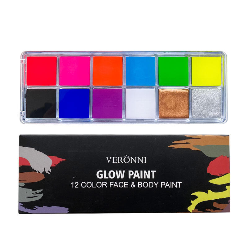 12/20 Colors Professional Face & Body Paint Palette Long Lasting For Halloween SFX Special Effects & Cosplay Makeup