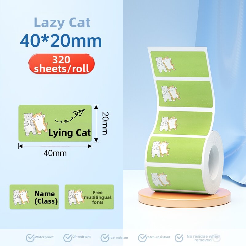 DTPrinter | Colorful Waterproof Self-Adhesive Name Tags for Label Printer
