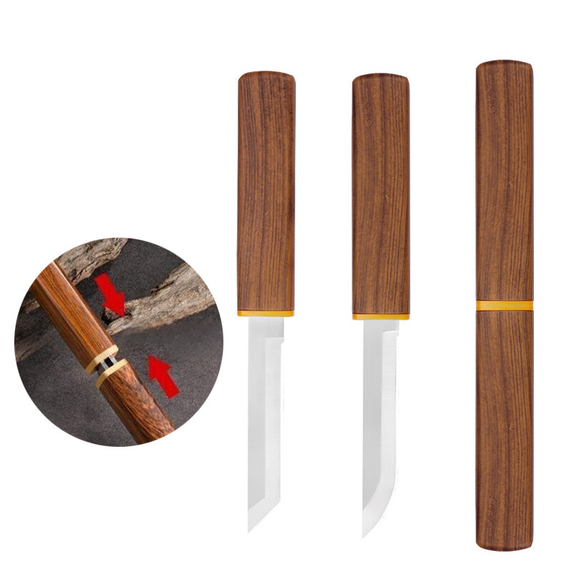 ชุดมีดคู่ 2ni1 แบบพกพา สําหรับตั้งแคมป์กลางแจ้ง มีดอเนกประสงค์ ตั้งแคมป์ Double Knife