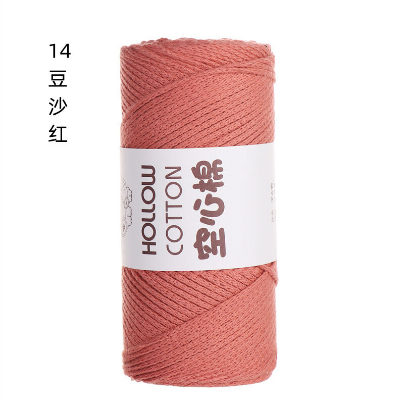 Hollow Medium Coarse Round Cord Cotton and Hemp Yarn 2mm