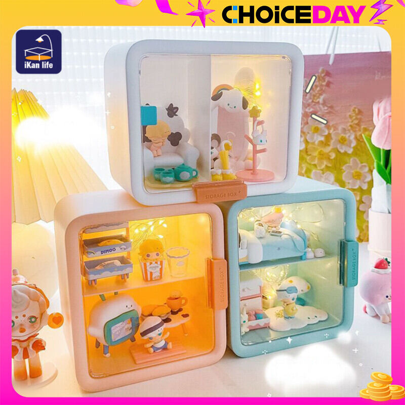 กล่องใส่ตุ๊กตา มีฉาก DIY ตู้เก็บโมเดล กล่องเก็บโมเดล ตู้โชว์ตุ๊กตา โปร่งใส กันฝุ่น ทนทาน จัดฉากตามที่คุณต้องการ ราคา 98 บาท*ส่งฟรี