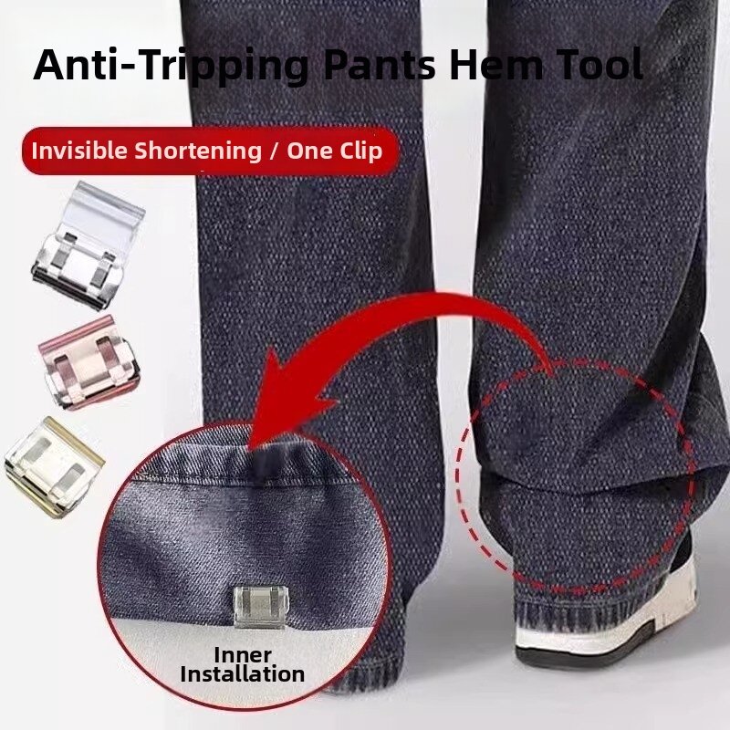 Invisible Pant Adjuster Leg Length Shortener Fix Clip