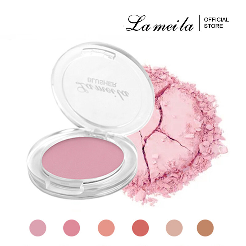 Lameila High Pigment Blush Powder for Smooth Face Makeup