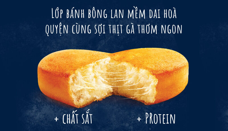 [000] Bánh C'est Bon Orion sợi thịt gà 5 gói x 17g