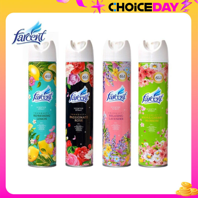 Farcent สเปรย์น้ำหอมปรับอากาศ 320มล. (เลือกกลิ่นได้) ราคา 78 บาท*ส่งฟรี