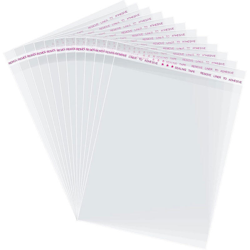 30/50/100pcs Self-Adhesive Transparent Plastic BagsVarious SizesOPP Gift BagsHair ClipsStorage BagsClothingSock