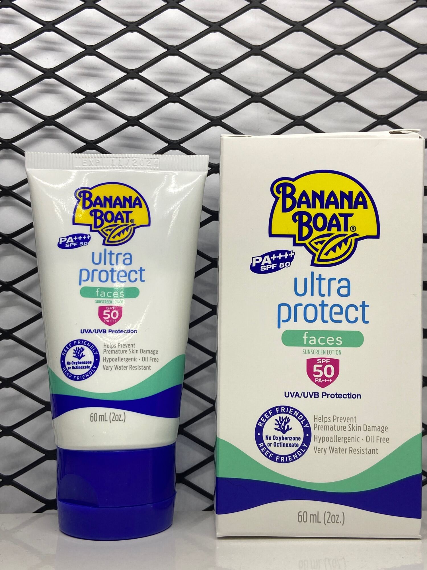 banana boat ultra protect faces sunscreen lotion spf 50 ingredients