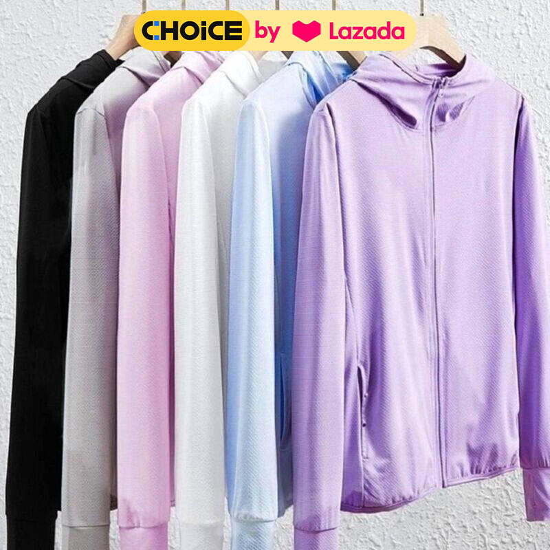 ส่งฟรี ถูกชัวร์ ถูกๆ ดีลเด็ด เสื้อคลุม เสื้อคลุมกันแดด เสื้อคลุมกัน UV เสื้อคลุมผ้าลื่น ป้องกันผิวจาก UV เสื้อคลุมมีฮู้ด ราคา 97 บาท*ส่งฟรี