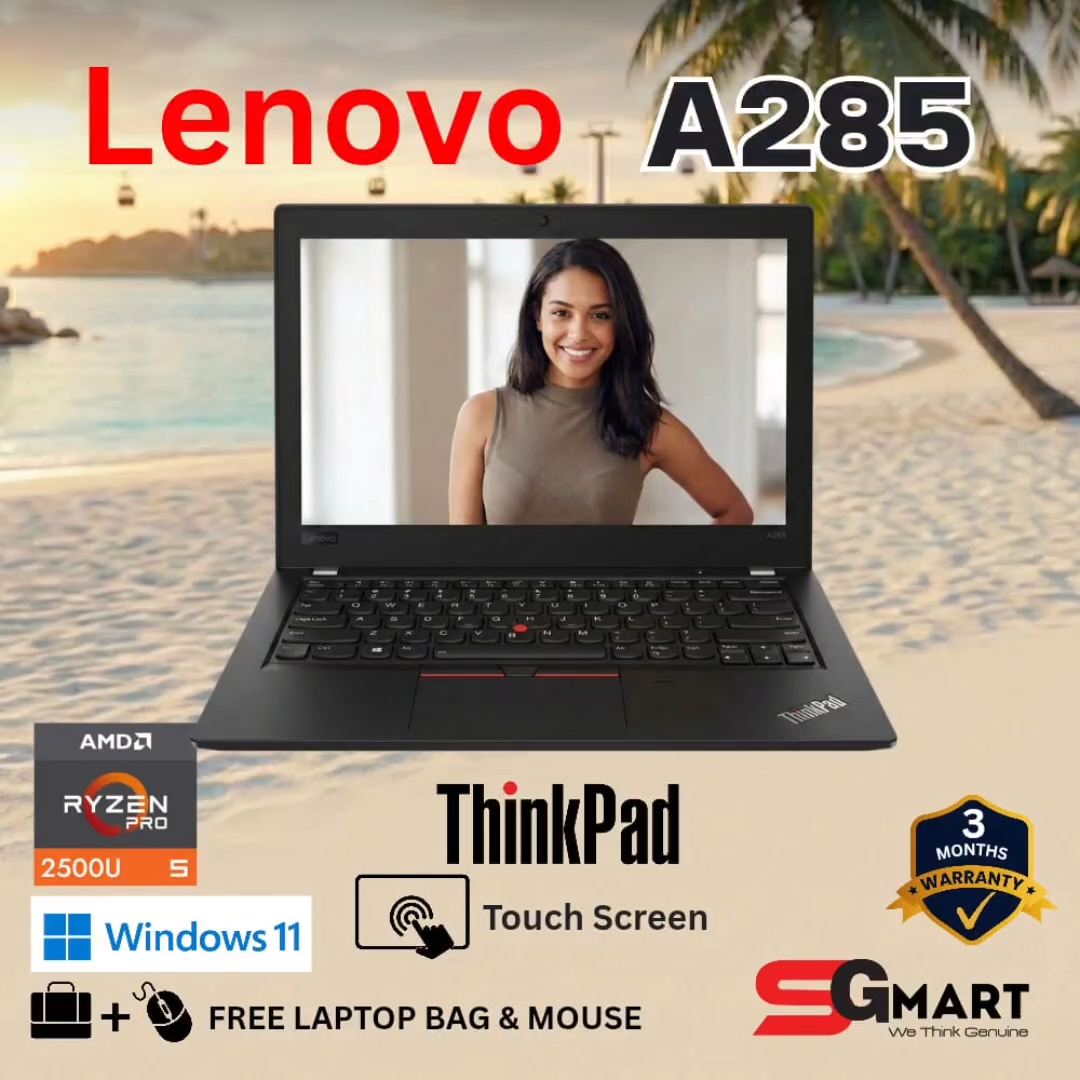 Lenovo ThinkPad A285 12.5” Business Laptop with AMD Ryzen™ PRO