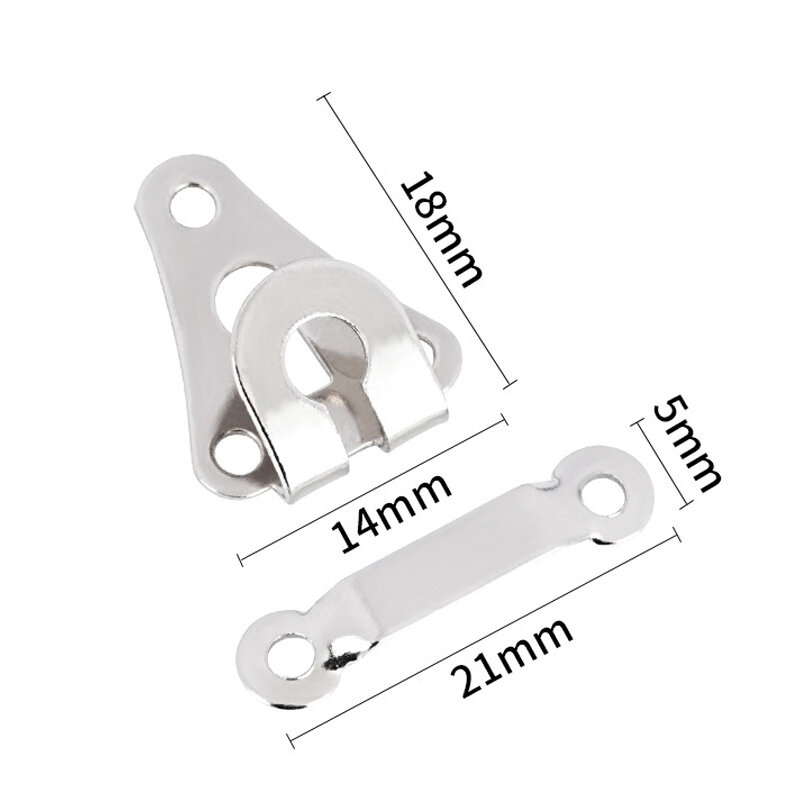 10Set Metal Trousers Suit Pants Hook Button Skirt Trousers Garment Invisible Hook DIY Pants Adjustment Buckle Sewing Accessories