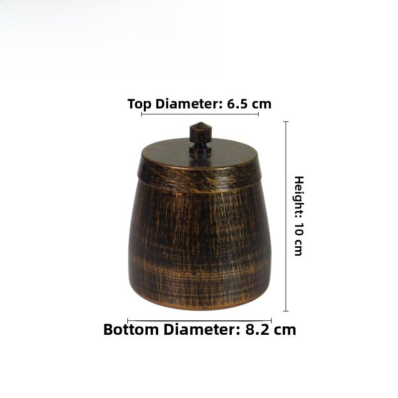 Creative Iron Windproof Ashtray with Cover Personalized Anti-Dust for Living Room Commercial Use Trendy Metal Ashtray