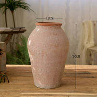 TUOMIU | Vintage Rough Clay Large Opening Breathable Flower Pot