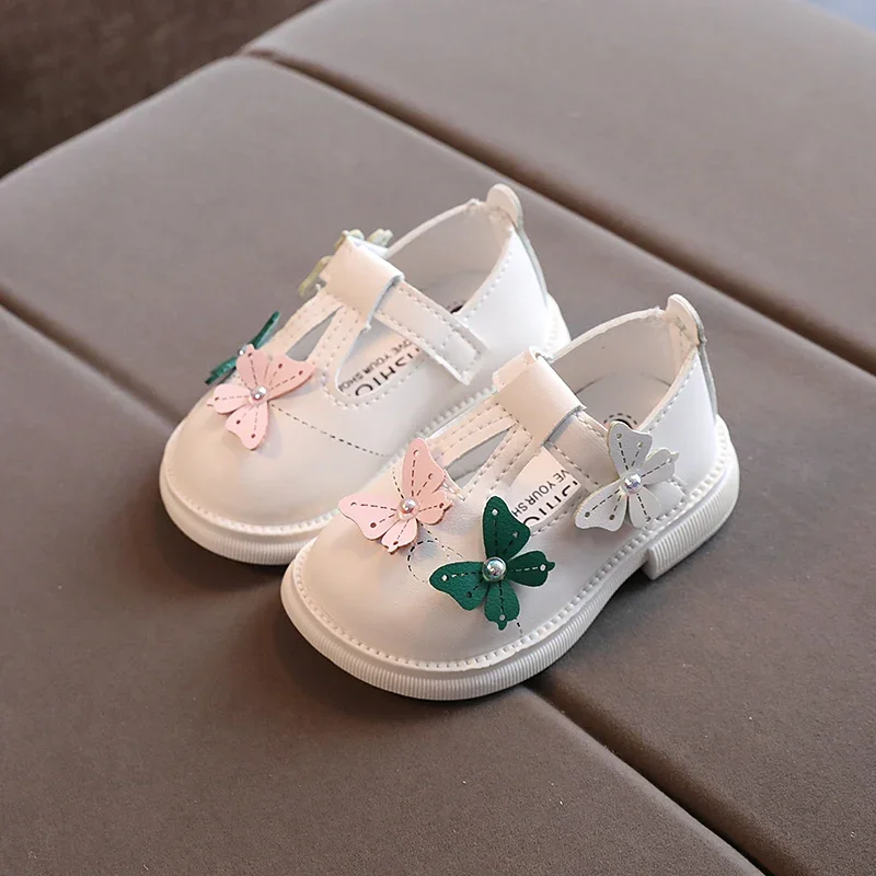 Baby Girl Shoes 0-1 1 2 Years Old 3 Princess Little Leather Shoes Girl's Nude Shoes Baby Soft Bottom Toddler Shoes Little Girl Shoes 0