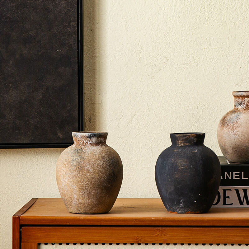 Wabi Sabi Retro Handmade Ceramic Vase