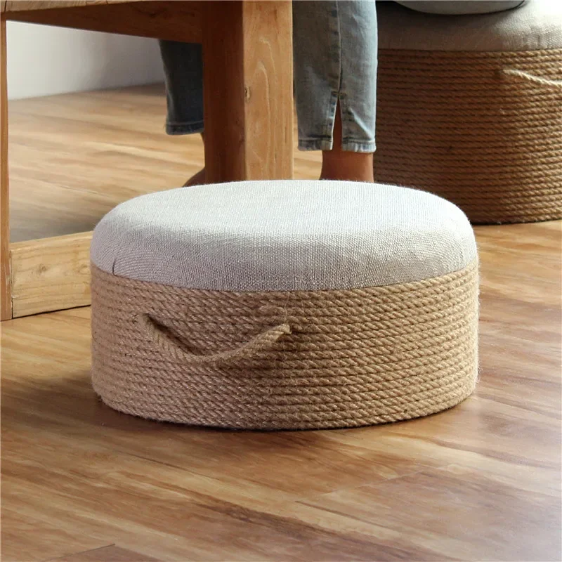 Living Room Stool Household Low Stool Solid Wood Sofa Stool Small Bench Stool round Stool Footstool Doorway Shoe Wearing Stool