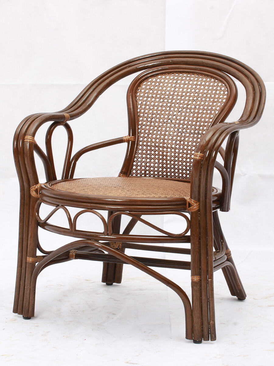 woven rattan chair