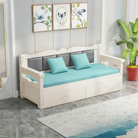 FANKALONG | Small Space Living Room Bedroom Storage Drawer Solid Wood Sofa